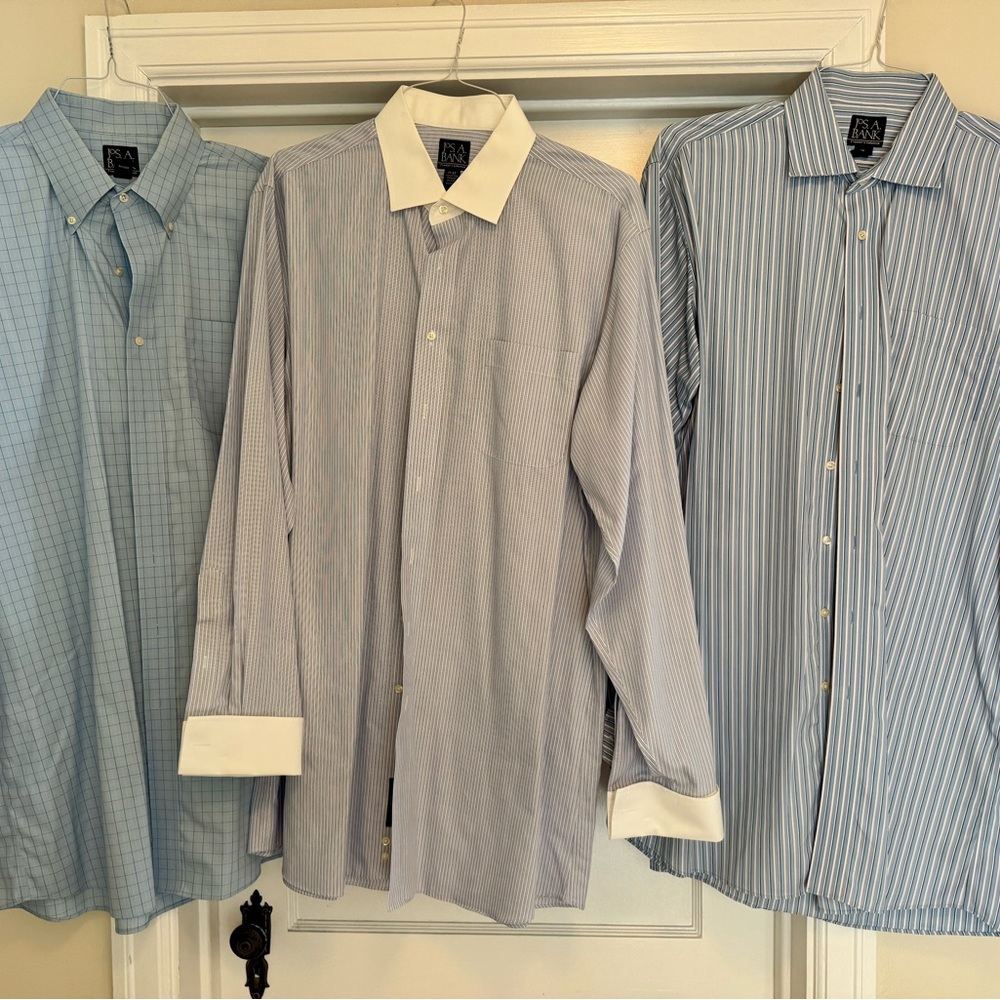 Jos. A. Bank Blue and White Dress Shirts Collection
